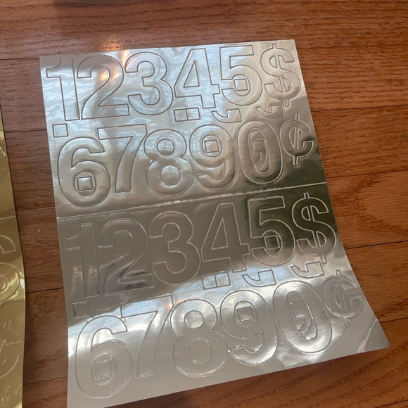 Assorted sticker letters and numbers - Picture 3 of 10